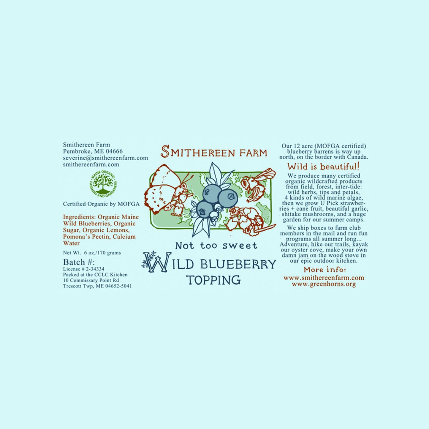 Organic Wild Blueberry Topping
