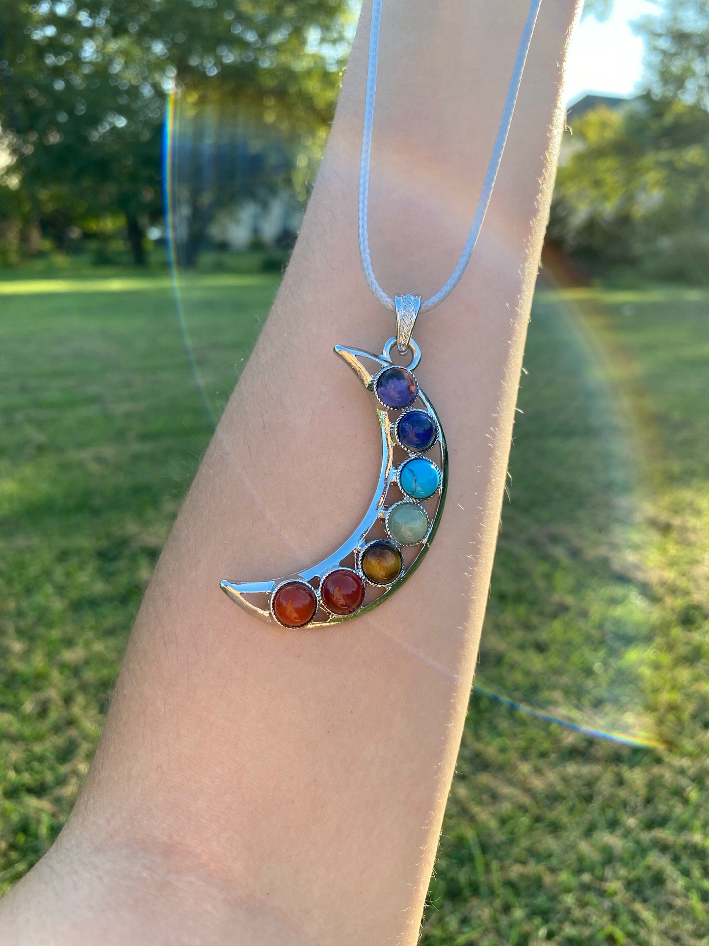 Chakra Moon Necklace