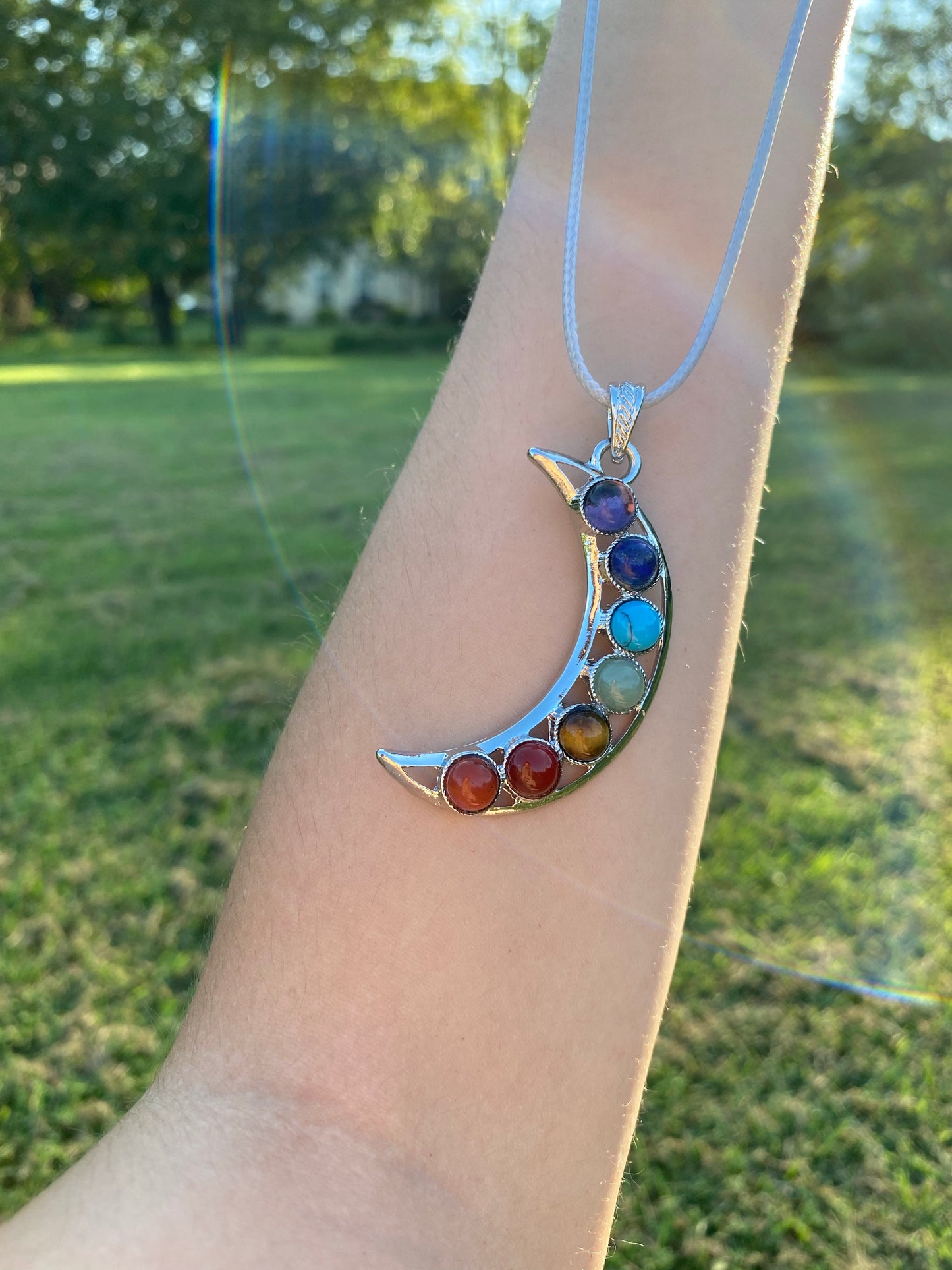 Chakra Moon Necklace